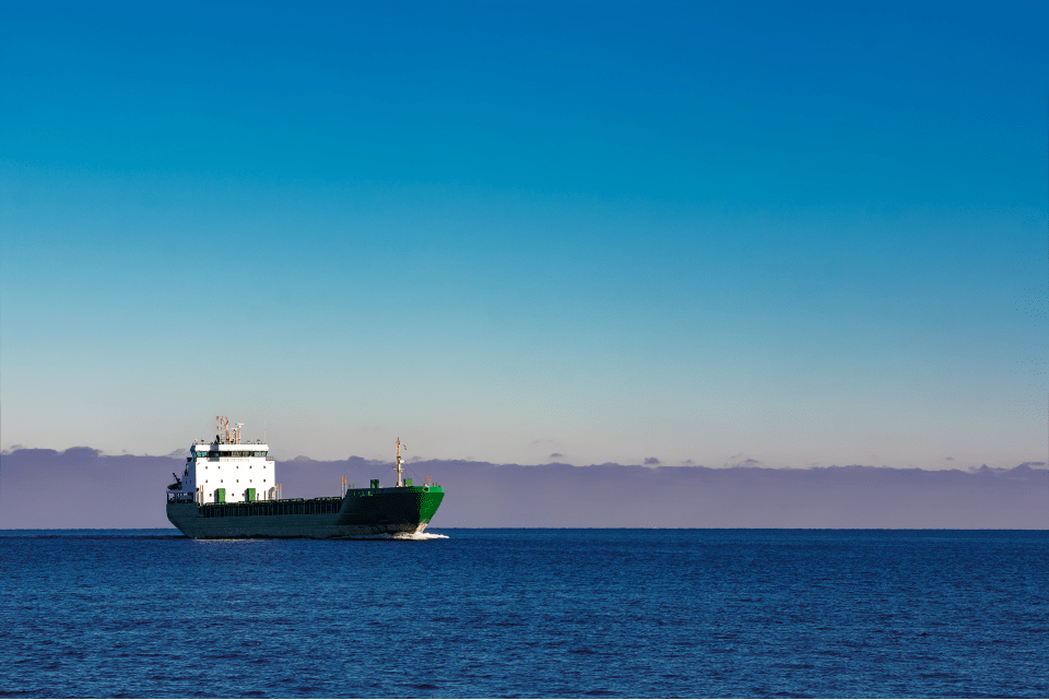 Tanker at sea