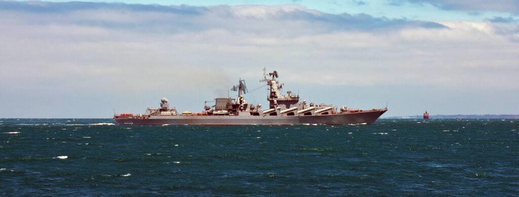 Russian Warship in The Black Sea